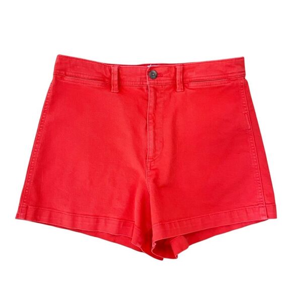 Gap 4” High Rise Red Denim Shorts - Picture 1 of 3